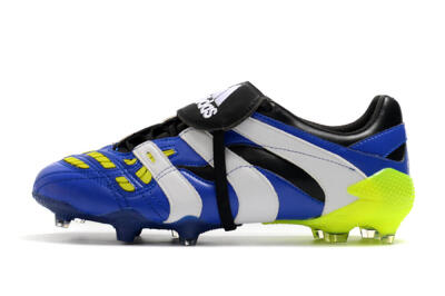 Adidas Predator Accelerator Electricity FG Low-Tops Soccer Cleats - Blue/White/Yellow