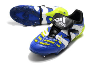 Adidas Predator Accelerator Electricity FG Low-Tops Soccer Cleats - Blue/White/Yellow