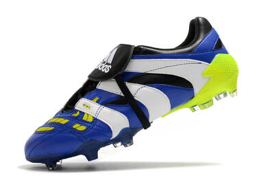 Adidas Predator Accelerator Electricity FG Low-Tops Soccer Cleats - Blue/White/Yellow