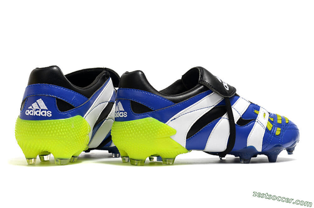 Adidas Predator Accelerator Electricity FG Low-Tops Soccer Cleats - Blue/White/Yellow 6