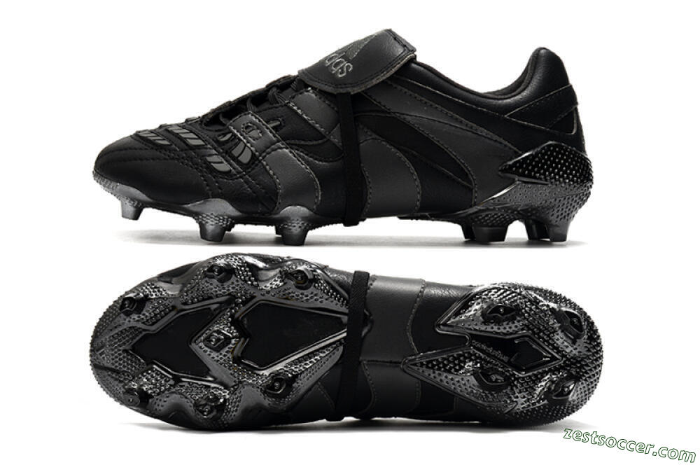 Adidas Predator Accelerator Electricity FG Low-Tops Soccer Cleats - Black/Grey/Gold 1