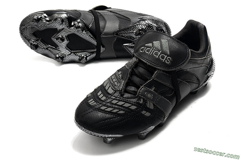 Adidas Predator Accelerator Electricity FG Low-Tops Soccer Cleats - Black/Grey/Gold 3