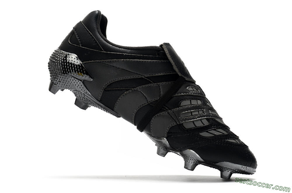 Adidas Predator Accelerator Electricity FG Low-Tops Soccer Cleats - Black/Grey/Gold 4