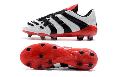 Adidas Predator Accelerator Electricity FG Low-Tops Soccer Cleats - White/Black/Red