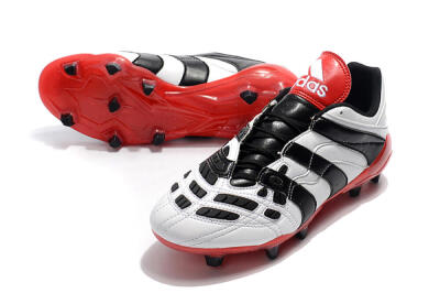 Adidas Predator Accelerator Electricity FG Low-Tops Soccer Cleats - White/Black/Red
