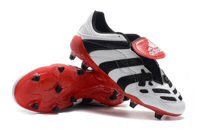 Adidas Predator Accelerator Electricity FG Low-Tops Soccer Cleats - White/Black/Red