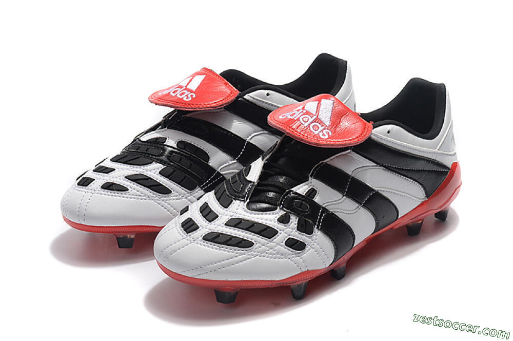 Adidas Predator Accelerator Electricity FG Low-Tops Soccer Cleats - White/Black/Red 5