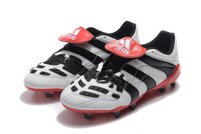 Adidas Predator Accelerator Electricity FG Low-Tops Soccer Cleats - White/Black/Red