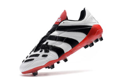 Adidas Predator Accelerator Electricity FG Low-Tops Soccer Cleats - White/Black/Red