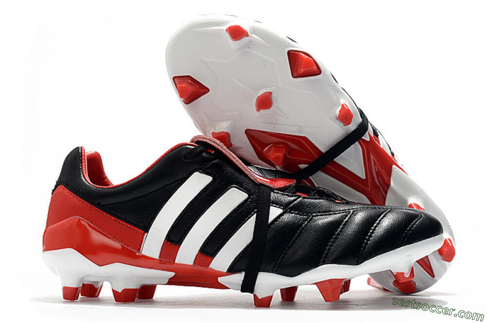 Adidas Predator Mania FG Low-Tops Soccer Cleats - Black/White/Red 0