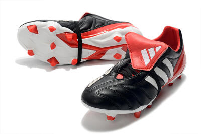 Adidas Predator Mania FG Low-Tops Soccer Cleats - Black/White/Red