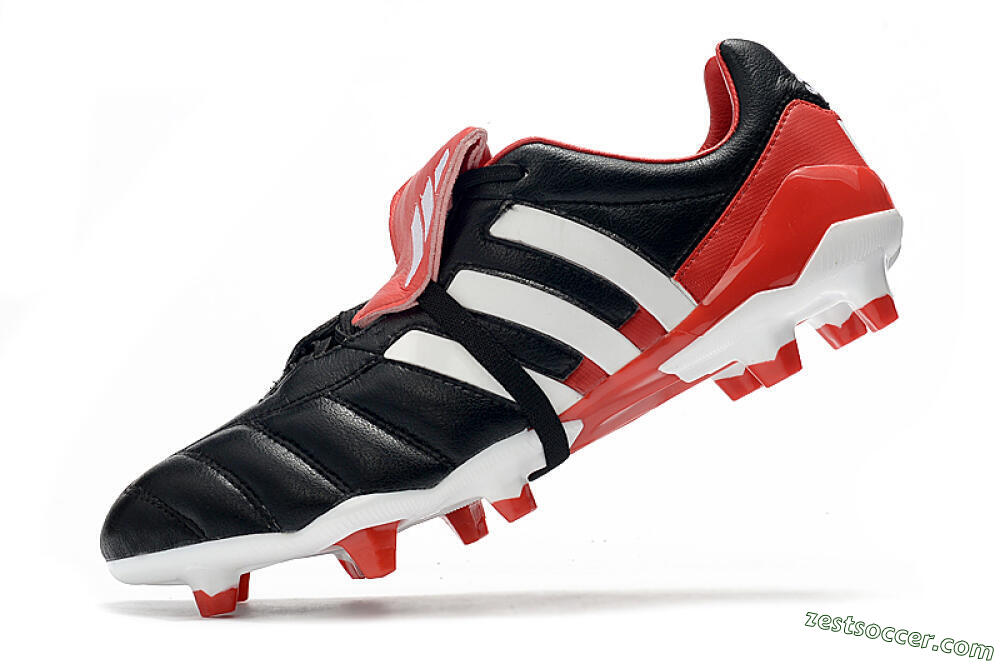 Adidas Predator Mania FG Low-Tops Soccer Cleats - Black/White/Red 5