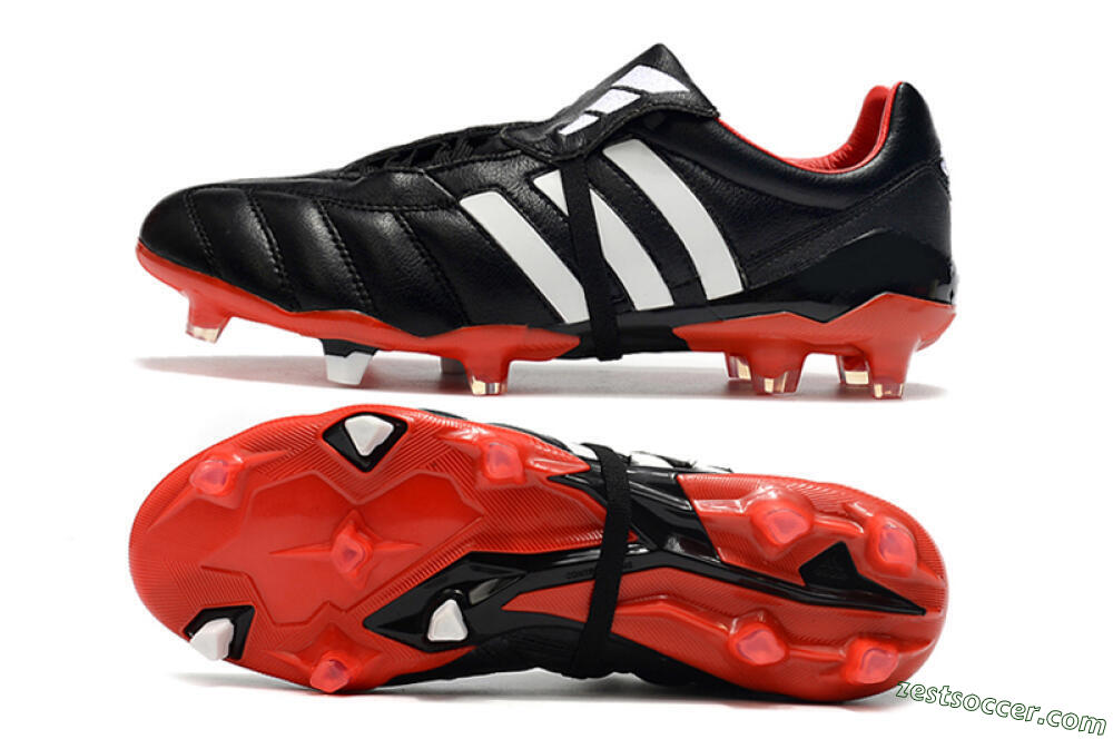 Adidas Predator Mania FG Low-Tops Soccer Cleats - Black/White/Red 1