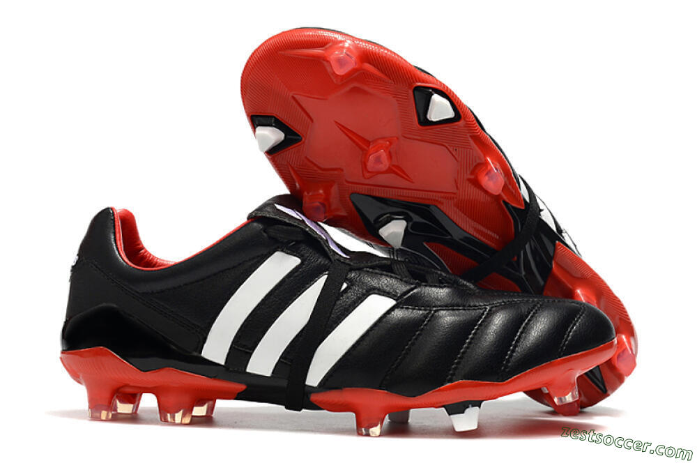 Adidas Predator Mania FG Low-Tops Soccer Cleats - Black/White/Red 0