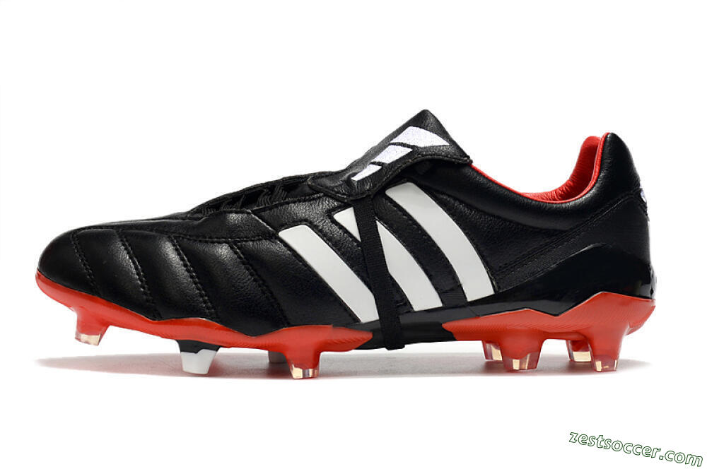 Adidas Predator Mania FG Low-Tops Soccer Cleats - Black/White/Red 2