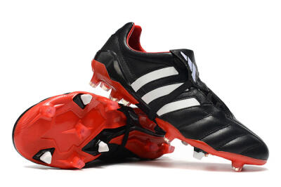 Adidas Predator Mania FG Low-Tops Soccer Cleats - Black/White/Red
