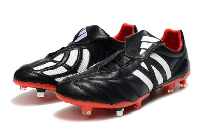 Adidas Predator Mania FG Low-Tops Soccer Cleats - Black/White/Red