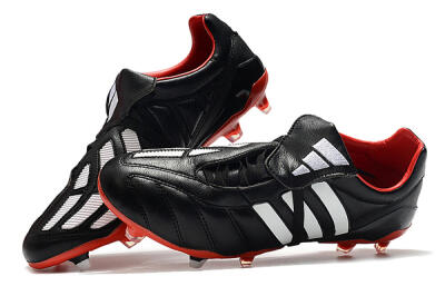 Adidas Predator Mania FG Low-Tops Soccer Cleats - Black/White/Red
