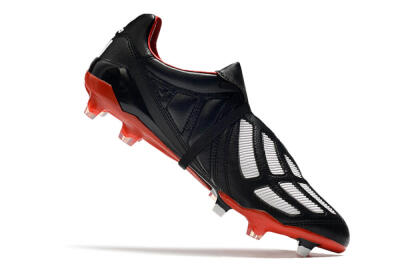 Adidas Predator Mania FG Low-Tops Soccer Cleats - Black/White/Red