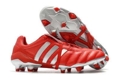 Adidas Predator Mania FG Low-Tops Soccer Cleats - Red/Silver