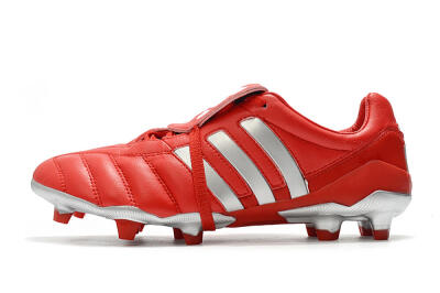 Adidas Predator Mania FG Low-Tops Soccer Cleats - Red/Silver