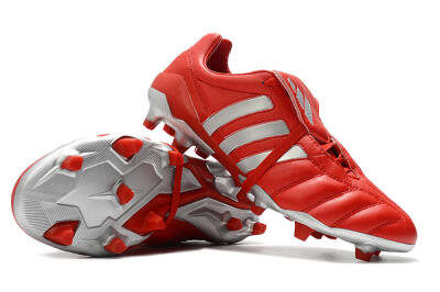 Adidas Predator Mania FG Low-Tops Soccer Cleats - Red/Silver