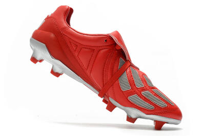 Adidas Predator Mania FG Low-Tops Soccer Cleats - Red/Silver