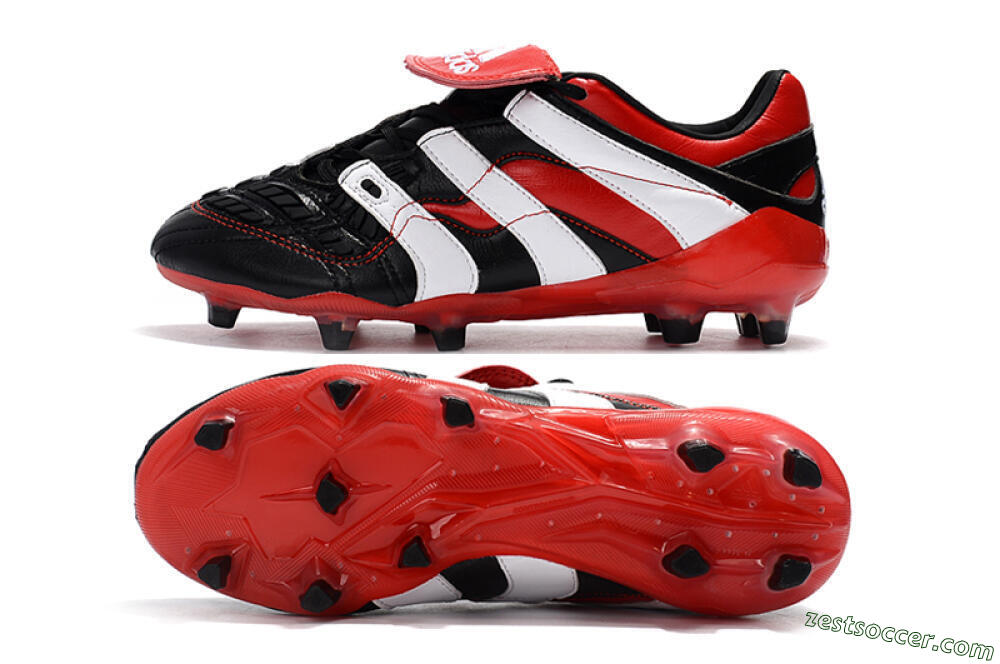 Adidas Predator Accelerator Electricity FG Low-Tops Soccer Cleats - Black/Red/White 1