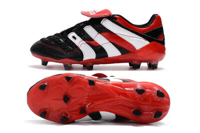 Adidas Predator Accelerator Electricity FG Low-Tops Soccer Cleats - Black/Red/White