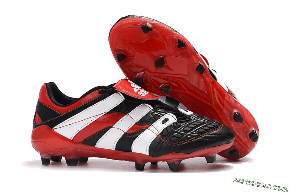 Adidas Predator Accelerator Electricity FG Low-Tops Soccer Cleats - Black/Red/White 0