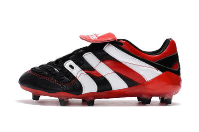 Adidas Predator Accelerator Electricity FG Low-Tops Soccer Cleats - Black/Red/White