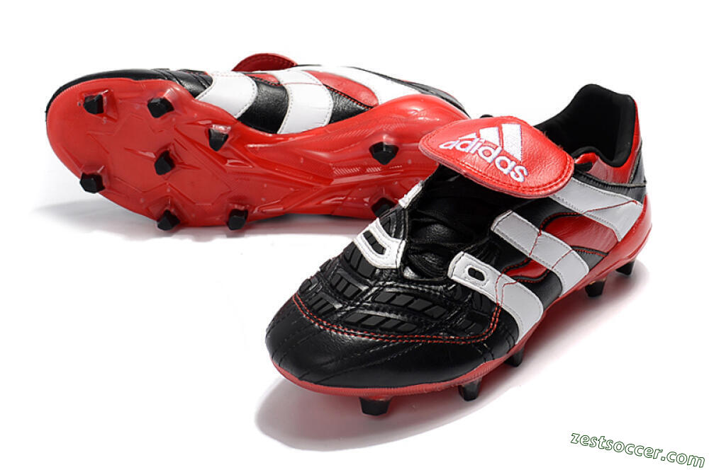 Adidas Predator Accelerator Electricity FG Low-Tops Soccer Cleats - Black/Red/White 3