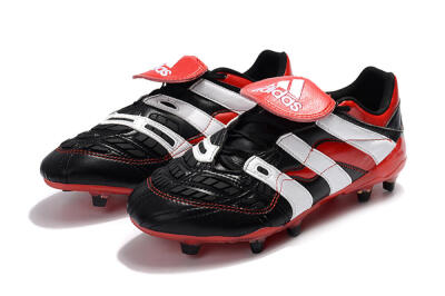 Adidas Predator Accelerator Electricity FG Low-Tops Soccer Cleats - Black/Red/White