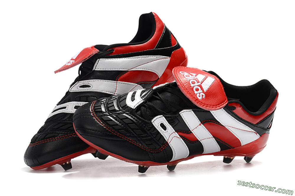 Adidas Predator Accelerator Electricity FG Low-Tops Soccer Cleats - Black/Red/White 6