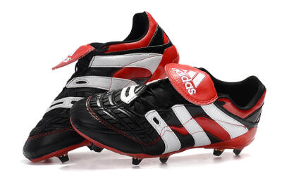 Adidas Predator Accelerator Electricity FG Low-Tops Soccer Cleats - Black/Red/White