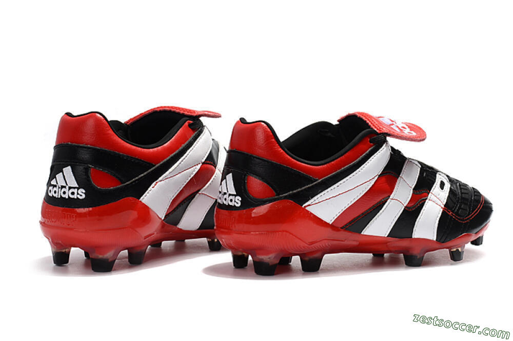 Adidas Predator Accelerator Electricity FG Low-Tops Soccer Cleats - Black/Red/White 9