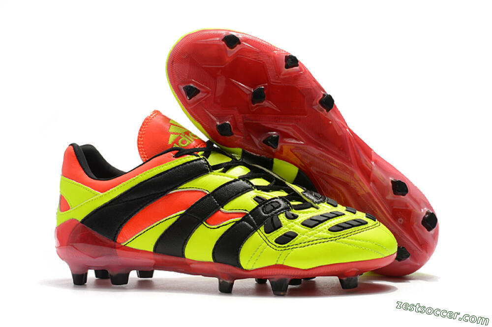 Adidas Predator Accelerator Electricity FG Low-Tops Soccer Cleats - Yellow/Red/Black 0