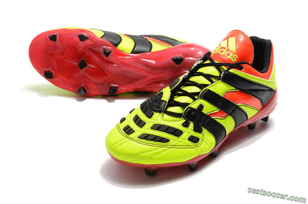 Adidas Predator Accelerator Electricity FG Low-Tops Soccer Cleats - Yellow/Red/Black 3