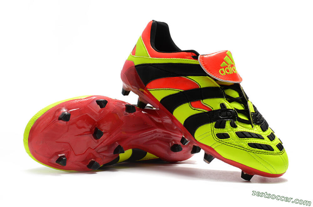 Adidas Predator Accelerator Electricity FG Low-Tops Soccer Cleats - Yellow/Red/Black 4