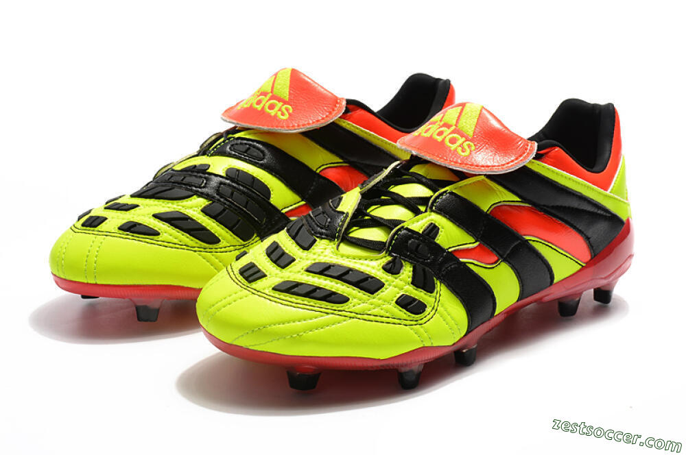 Adidas Predator Accelerator Electricity FG Low-Tops Soccer Cleats - Yellow/Red/Black 5