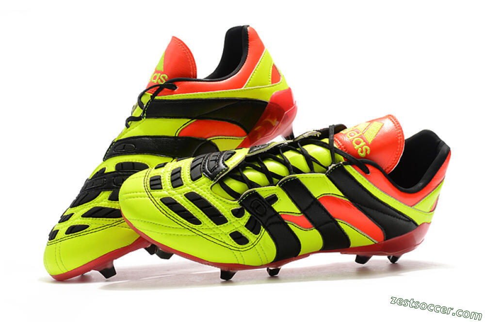 Adidas Predator Accelerator Electricity FG Low-Tops Soccer Cleats - Yellow/Red/Black 6