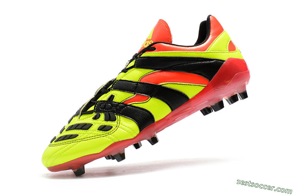 Adidas Predator Accelerator Electricity FG Low-Tops Soccer Cleats - Yellow/Red/Black 8