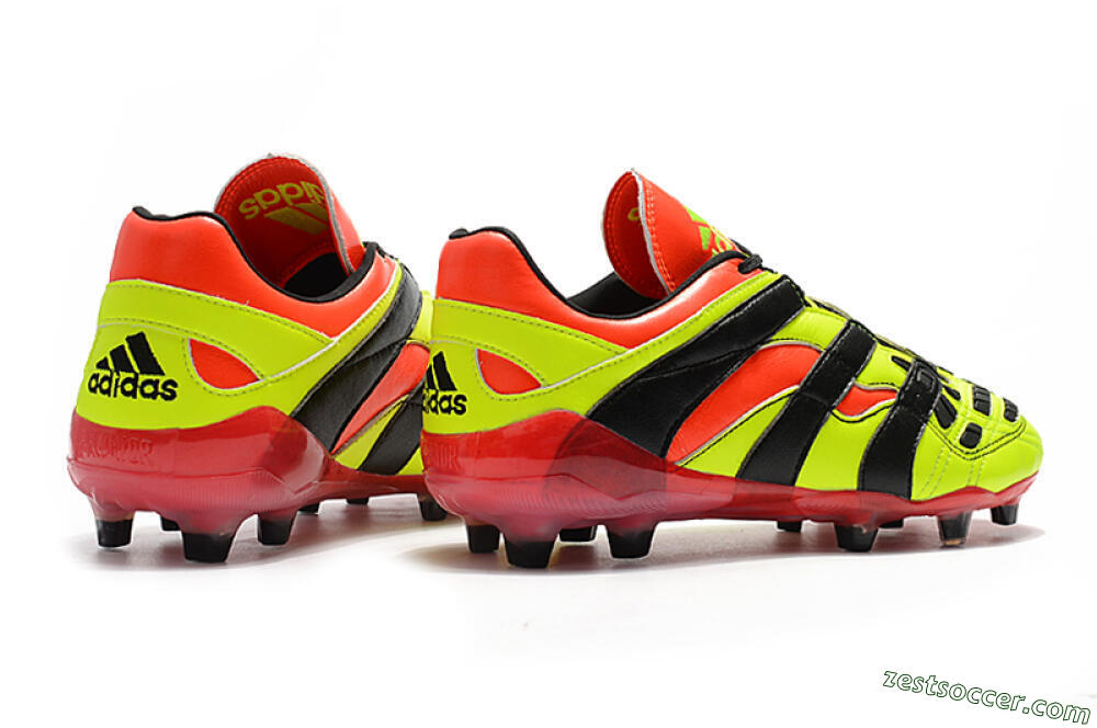 Adidas Predator Accelerator Electricity FG Low-Tops Soccer Cleats - Yellow/Red/Black 9
