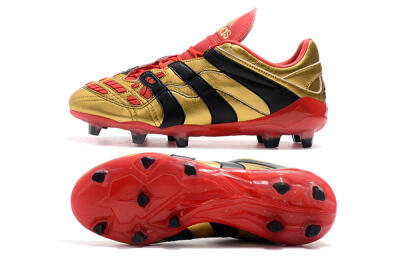 Adidas Predator Accelerator Electricity FG Low-Tops Soccer Cleats - Gold/Red/Black