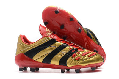 Adidas Predator Accelerator Electricity FG Low-Tops Soccer Cleats - Gold/Red/Black