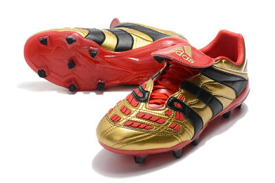 Adidas Predator Accelerator Electricity FG Low-Tops Soccer Cleats - Gold/Red/Black