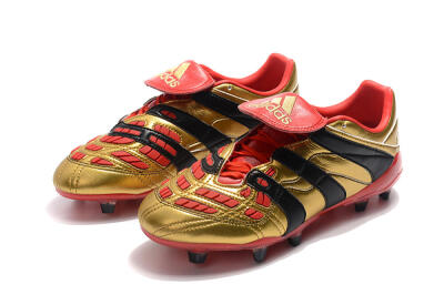 Adidas Predator Accelerator Electricity FG Low-Tops Soccer Cleats - Gold/Red/Black