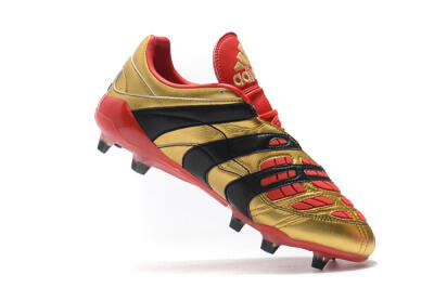 Adidas Predator Accelerator Electricity FG Low-Tops Soccer Cleats - Gold/Red/Black