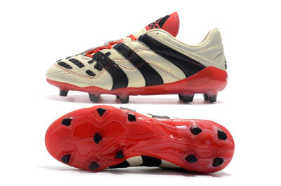 Adidas Predator Accelerator Electricity FG Low-Tops Soccer Cleats - White/Black/Red