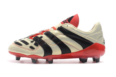 Adidas Predator Accelerator Electricity FG Low-Tops Soccer Cleats - White/Black/Red